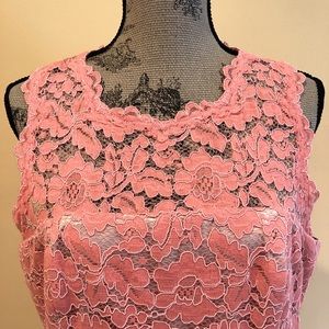 Vince Camuto lace coral dress
